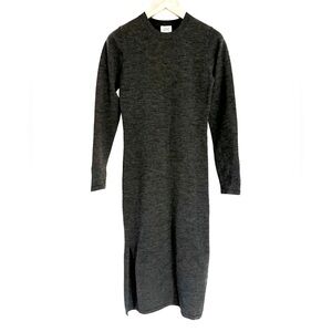 Aritzia wool fitted dress